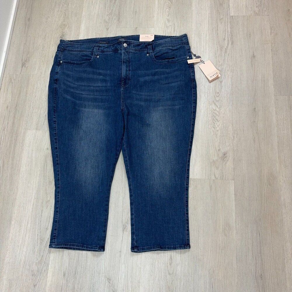 NYDJ High Rise Ami Skinny Capri Jeans Womens Plus 28W Lana Medium Wash Lift Tuck